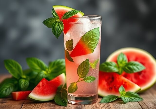 Watermelon and Basil Detox Water