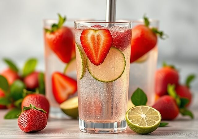 Strawberry and Lime Detox Water