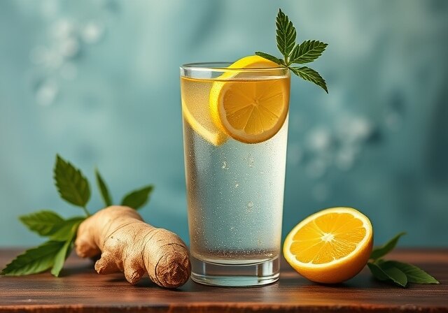 Ginger and Lemon Detox Water