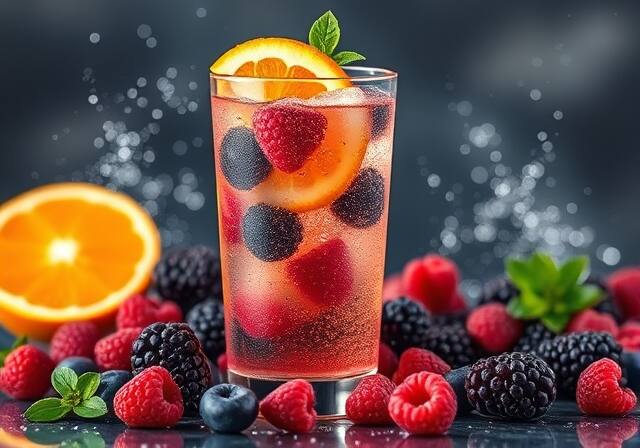 Berry and Orange Detox Water